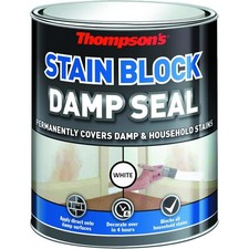 Thompson's Stain Block Damp Seal White 750ml Interior Wall Paint Primer Sealer
