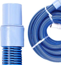 Pool Spiral Wound Vacuum Hose With Kink-Free Swivel Cuff 1.25'' X 36' For Ingrou