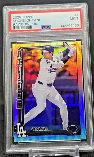 2025 Topps Shohei Ohtani #1 Rainbow Foil PSA 9 Mint (JBC3416)