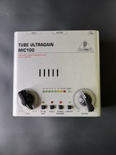 Behringer Tube Ultragain MIC100 Vacuum Tube Preamplifier No Power Supply