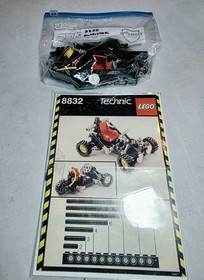LEGO 8832 Roadster (1988, 100% Complete W/ Manual  and Technic Promo Booklet)