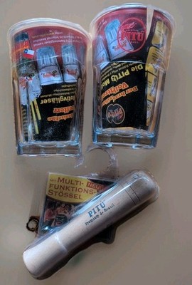 2 Pitu Gläser Und Ein Multifunktion Stössel