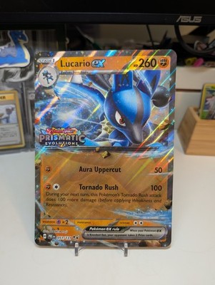 Jumbo Lucario EX 051/131 Prismatic Evolutions Stamped Promo