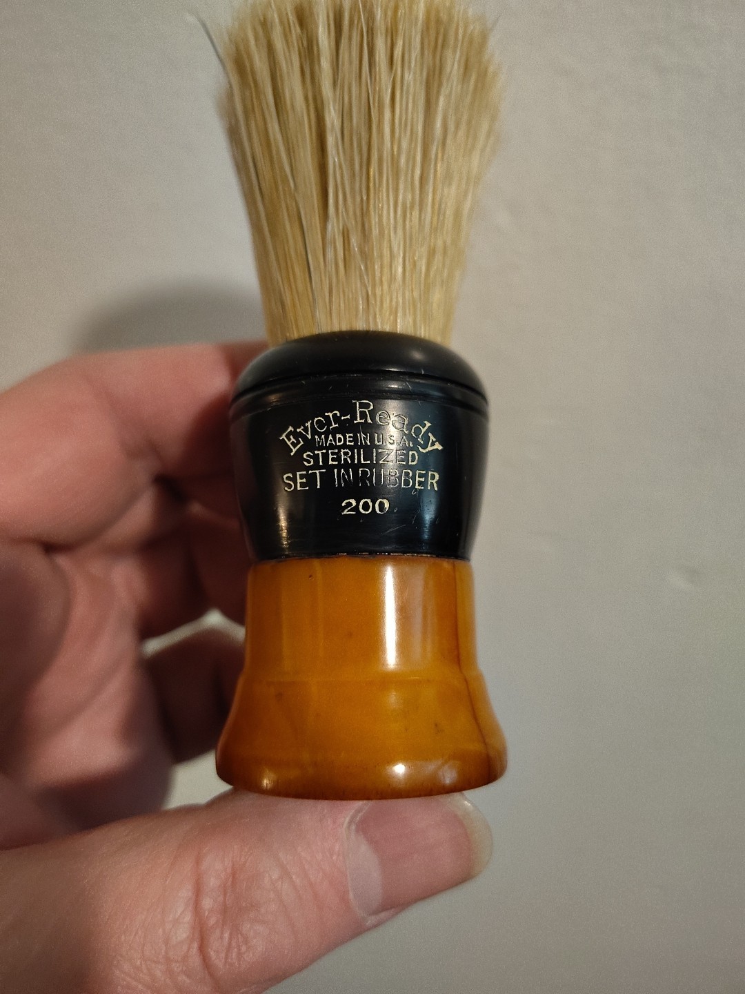 Vintage Restored Ever Ready 200 Shave Brush With A New 24mm Boar Knot