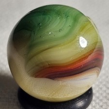 Near MINT Aquamarine Tri-Lite .62 Inches Spectacular Vitro Agate Co Marble