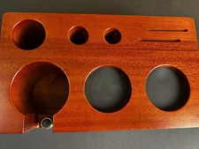 Pusee Espresso Tamping Station: wooden organizer, 51-54mm New