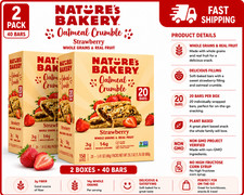 2PACK Natures Bakery Oatmeal Crumble Strawber...