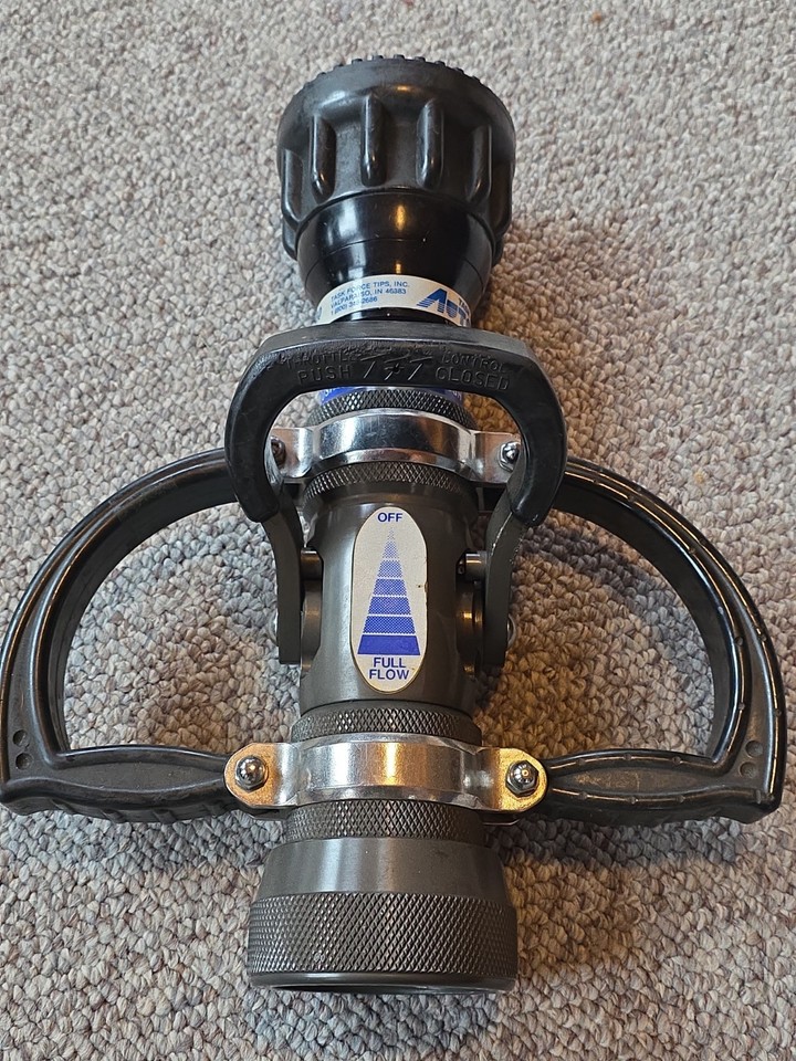 TFT Task Force Tips 50-350 GPM Fire Nozzle Firefighter Dept. | eBay