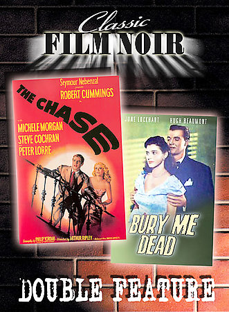 CLASSIC FILM NOIR, DOUBLE FEATURE, THE CHASE AND BURY ME DEAD DVD Brand New