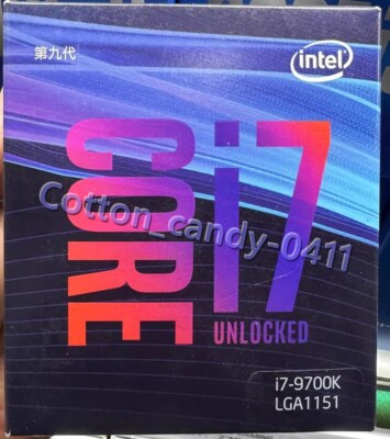 Intel Core i7-9700K LGA 1151 3.6 GHz Octa-Core Processor (BX80684I79700K)