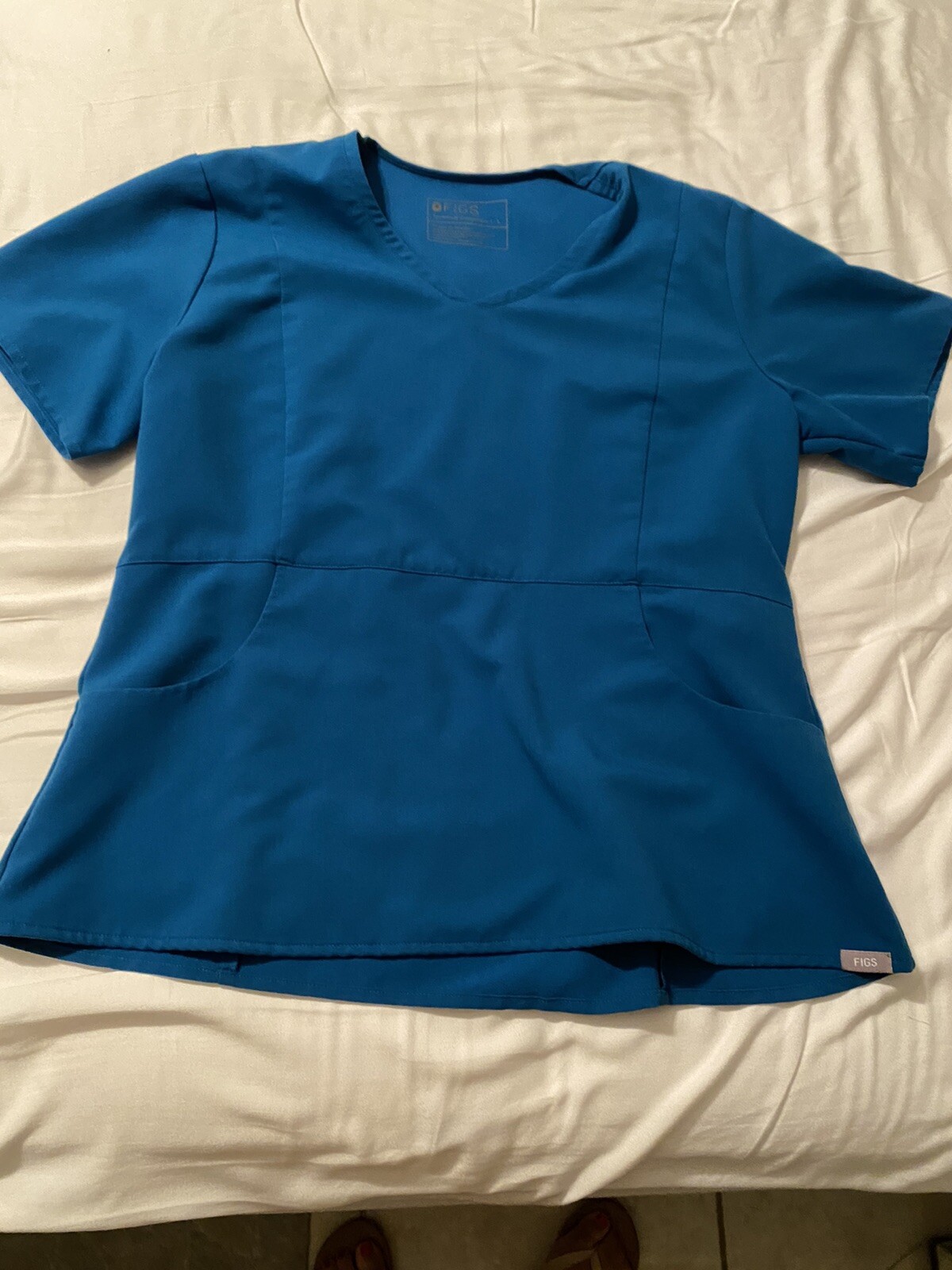 Figs alps blue Aburi v neck scrub top size Large eBay
