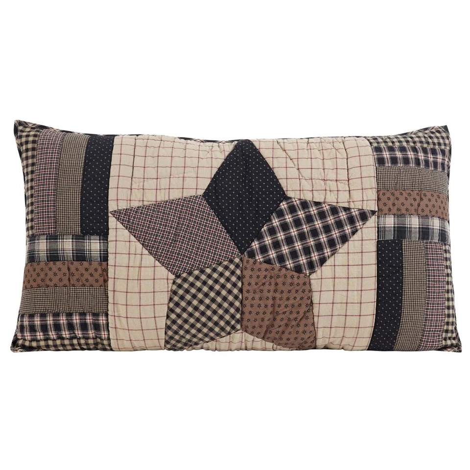 VHC Bingham Star Patchwork King Sham 21x37 ~ Granja Foto 3 de 4