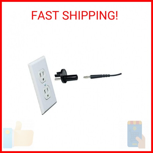 StaticTek Banana Jack Outlet Plug Adapter Universal Ground 3 Prong