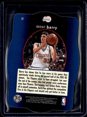 1996 Upper Deck SPx Brent Barry - Clippers #22 | eBay