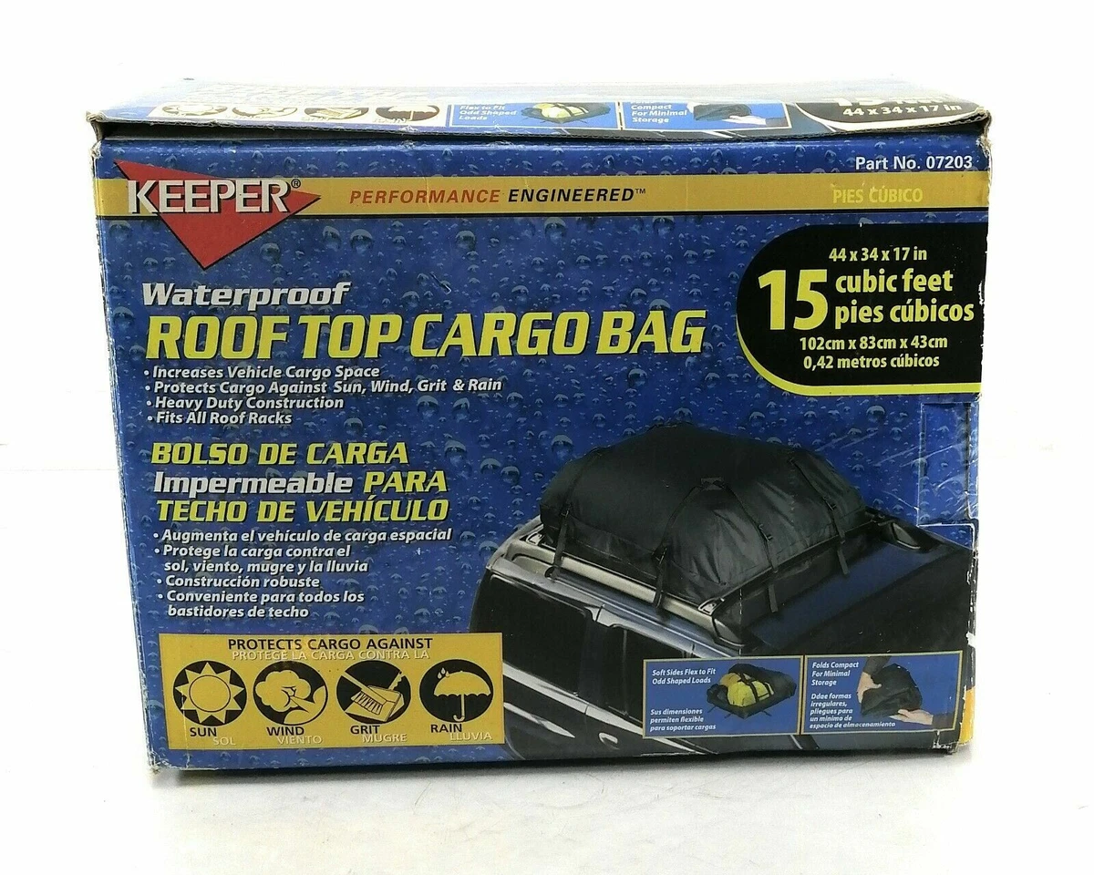 Keeper Waterproof Roof Top Cargo Bag Storage Luggage Rooftop Rain