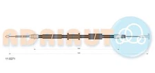 AdriAuto 11.0271 Cable, Parking Brake for Fiat