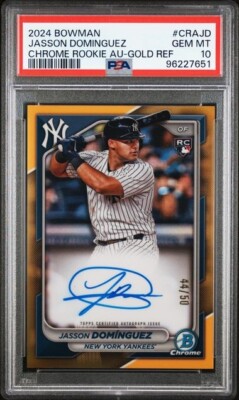 JASSON DOMINGUEZ - 2024 Bowman Chrome GOLD Refractor Auto #/50 