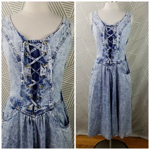 80s jean dress