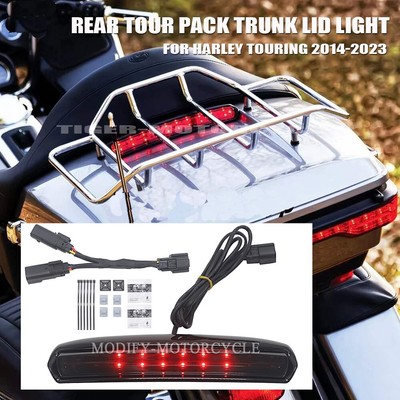 Rear Tail Brake Turn Light Pack Trunk For CVO Road Glide FLTRKSE FLTRUSE FLTRU
