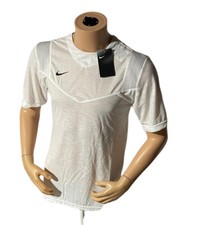 New Men’s NIKE FOOTBALL SS DriFit T-SHIRT White  CW3540 Size Small NWT$55