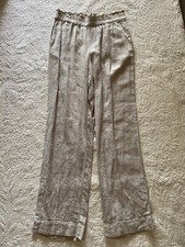 Jones New York Women's Beige Linen-Blend Pants Size S