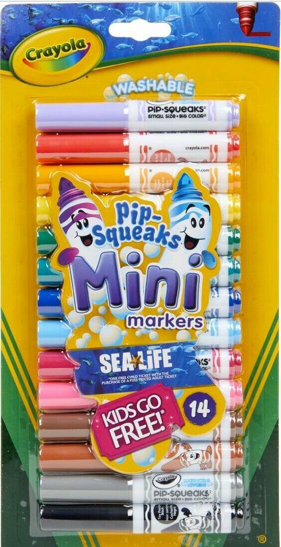 14 Crayola Washable Markers Colours 10cm Markers Kids Activity Art Craft Gift