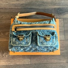 AUTHENTIC LOUIS VUITTON MONOGRAM DENIM BLUE B...