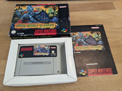 Super Ghouls n Ghosts Super Nintendo SNES Boxed PAL CIB OVP #2