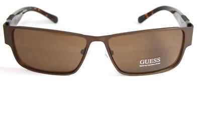 Men's Guess Sunglasses GU6766-BRN-1 Brown Tortoise Rectangular NEW Authentic
