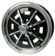 15 X 5 Vw Bug 4 Lug Black Empi Sprint Star Wheel Includes Cap-valve Stem