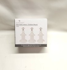 Adjustable Black Metal Wall Mount Brackets For Arlo Cameras 3 Pack OPEN BOX