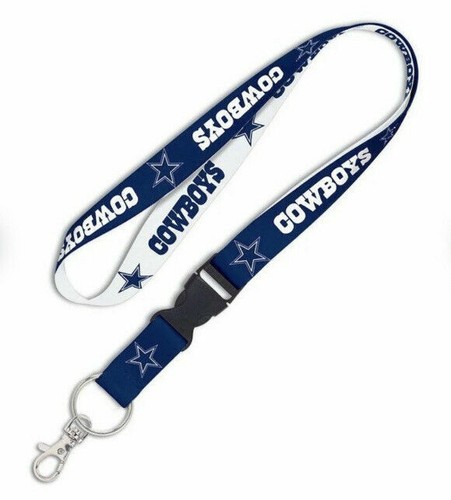All NFL TEAMS Double-Sided Lanyard Keychain Detachable Clip Vibrant Colors - Picture 10 of 33