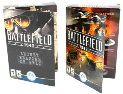 Battlefield 1942 PC CD-Rom Game + Secret Weapons of WWII Expansion Pack Game