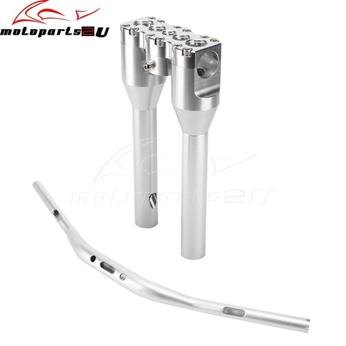 Elevadores de manillar estilo club de 10"" para motocicletas con manillar para abrazaderas de barras de 1 1/2 - Imagen 6 de 20