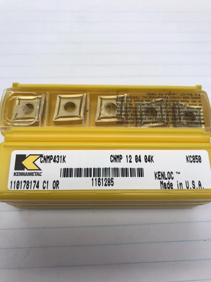 5 pcs. CNMP431K KC850 KENNAMETAL INSERT (loc stk)