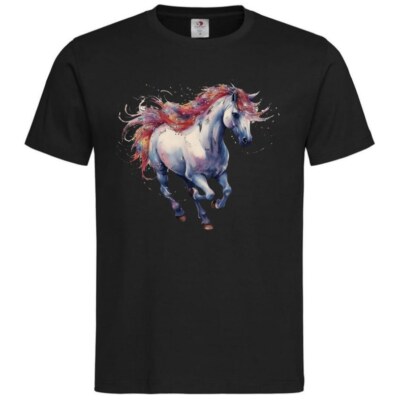 T-Shirt Einhorn Fabelwesen Pferd Märchen Unicorn Kuscheltier Traumland 402434s