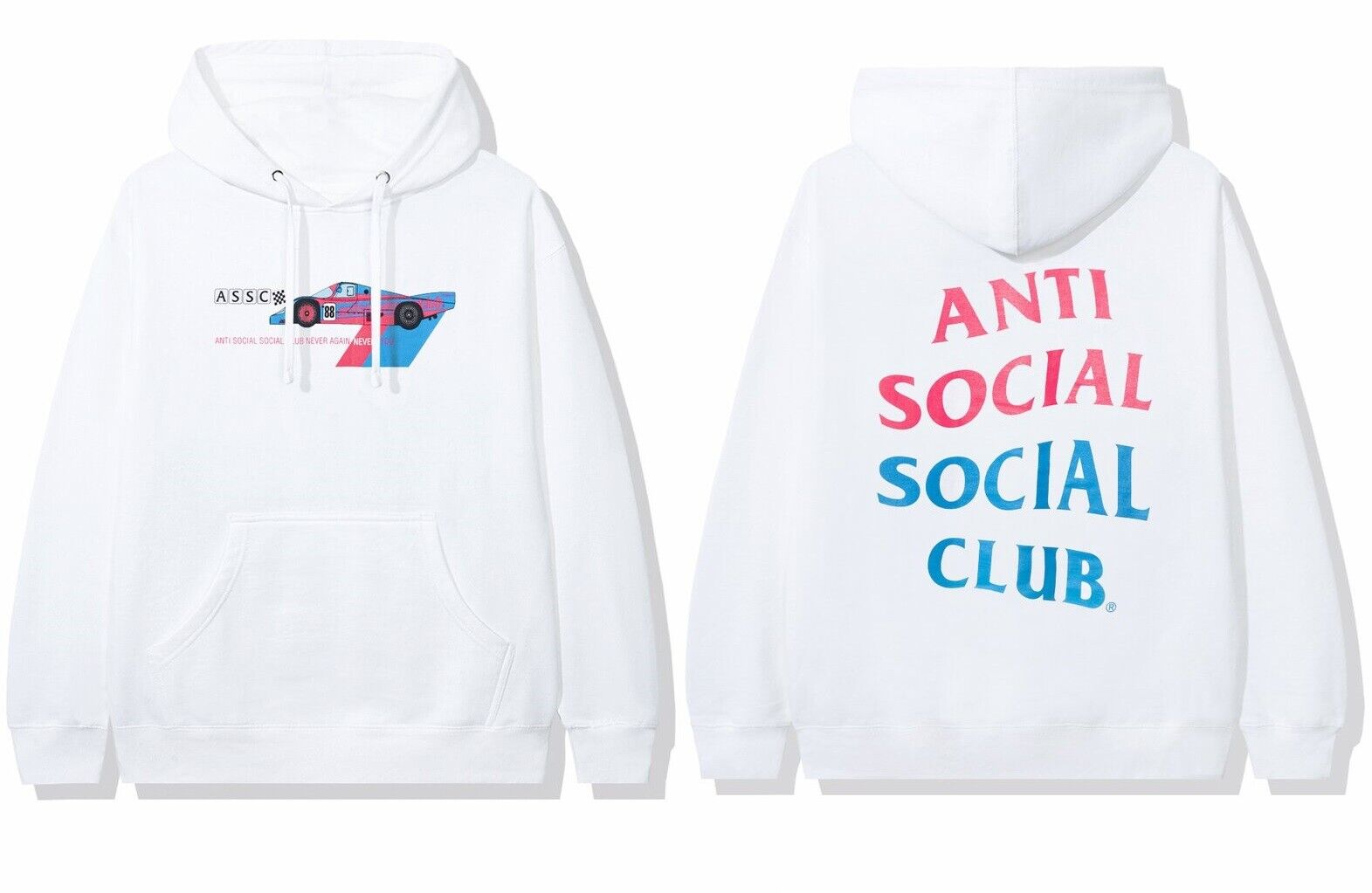 DS Anti Social Social Club ASSC Pinto White Hoodie in hand Supreme Bape CPFM