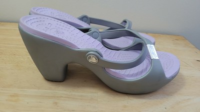 crocs high heel sandals