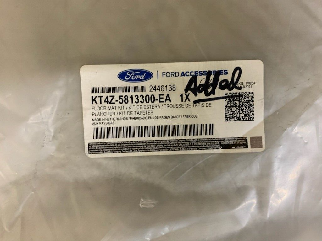 NEW Genuine Ford Floor Mat Kit OEM PN KT4Z5813300EA eBay
