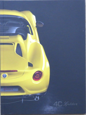 Alfa Romeo 4C Spider Hochglanz Hardcover Prospekte Brochures prospetto 11/2016