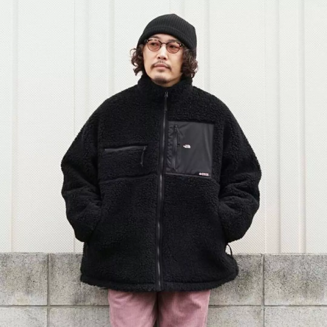 Wool Boa Fleece Field Jacket左胸ポケットにTHENO - ブルゾン