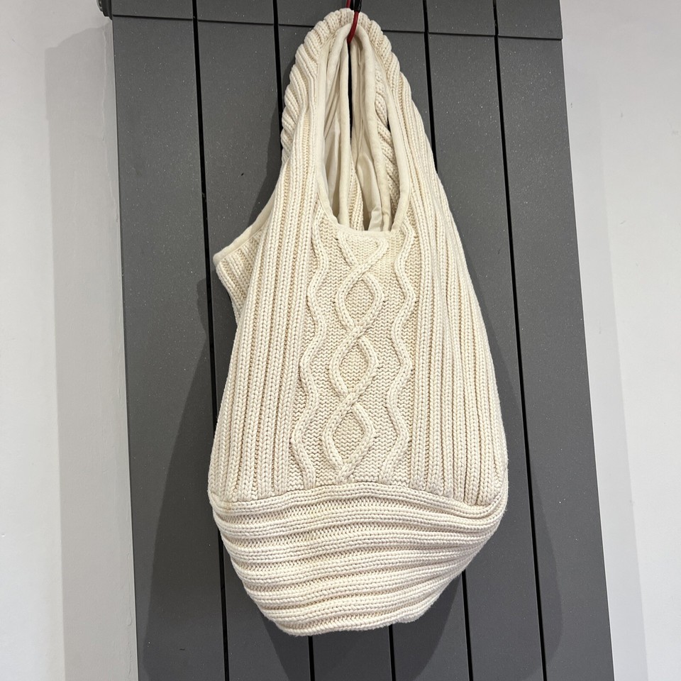 Large cotton slouchy shoulder bag. French brand. Excellent quality