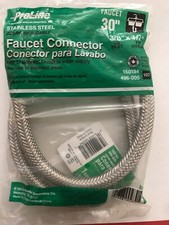Proline 30" faucet connector 3/8"x1/2" New/sealed stainlesss