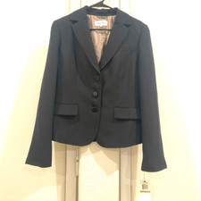 NWT CALVIN KLEIN Womens Striped Blazer Sz 12