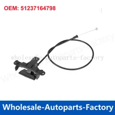 51237164798 Engine Hood Latch Release Cable Black For 2007-2014 BMW X5