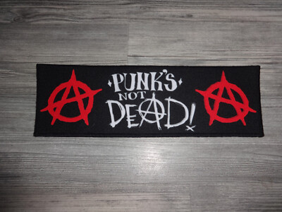 Punks not Dead Patch Back Strip Backpatch Samhain Bad Religion Amebix