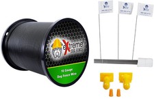 Extreme Dog Fence 16 Gauge Wire 500 Ft - Heavy Duty Pet Containment Wire Flag