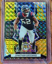 2022 Panini Mosaic Jonathan Greenard Black Gold #80 Eagles Texans #/8