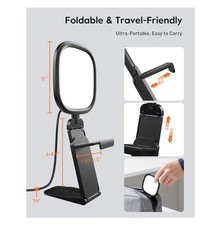 Upgraded Ring Light for Laptop, Monitor, Desk  Phone   Eye-Caring LED Webcam Li