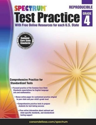 Carson Dellosa Education Spectrum Spectrum Test Practice, Grade 4 (Taschenbuch)